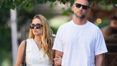 Jennifer Lawrence and Jim Taiclet